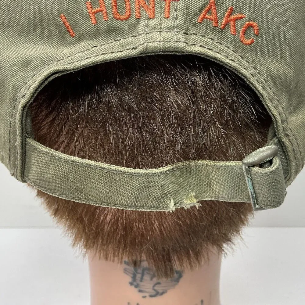 Tejas AKC Hunting Cap Hunting Dog Logo Khaki Tan StrapBack Baseball Cap - Picture 6 of 8